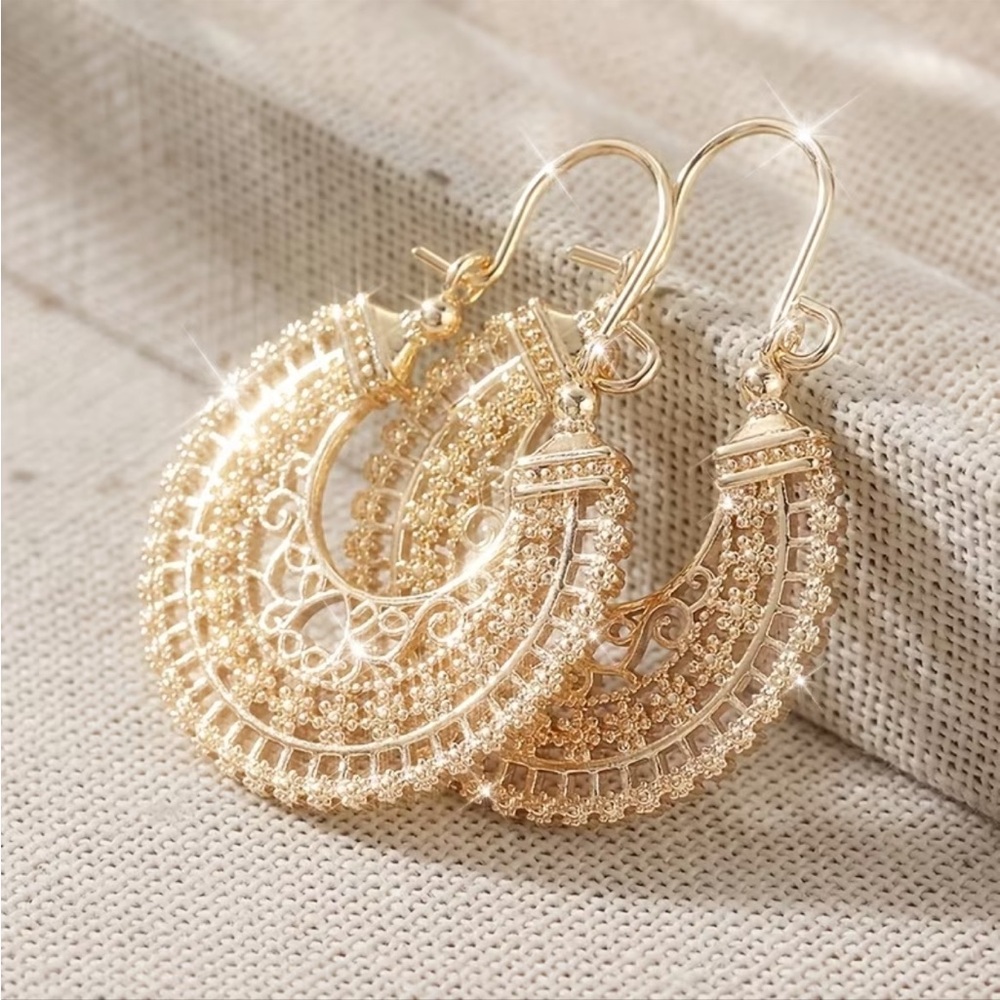 🔆 Boho Round Drop Earrings